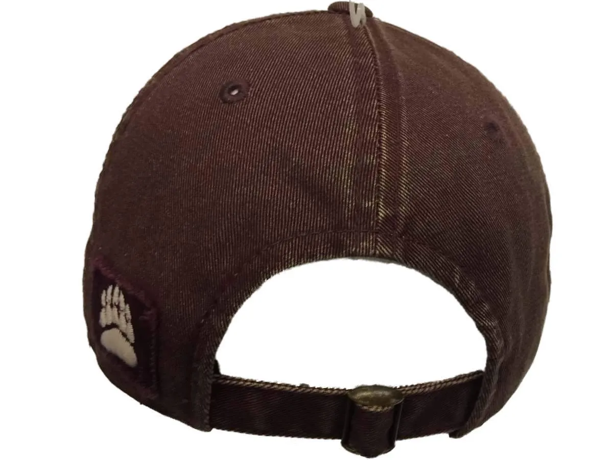 Montana Grizzlies TOW Vintage Burgundy Park Style Adj. Slouch Relax Hat Cap