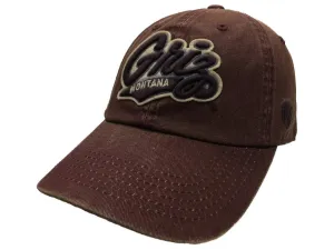 Montana Grizzlies TOW Vintage Burgundy Park Style Adj. Slouch Relax Hat Cap