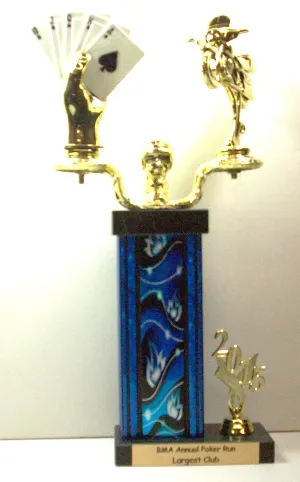 Motorcycle Poker Run Trophy