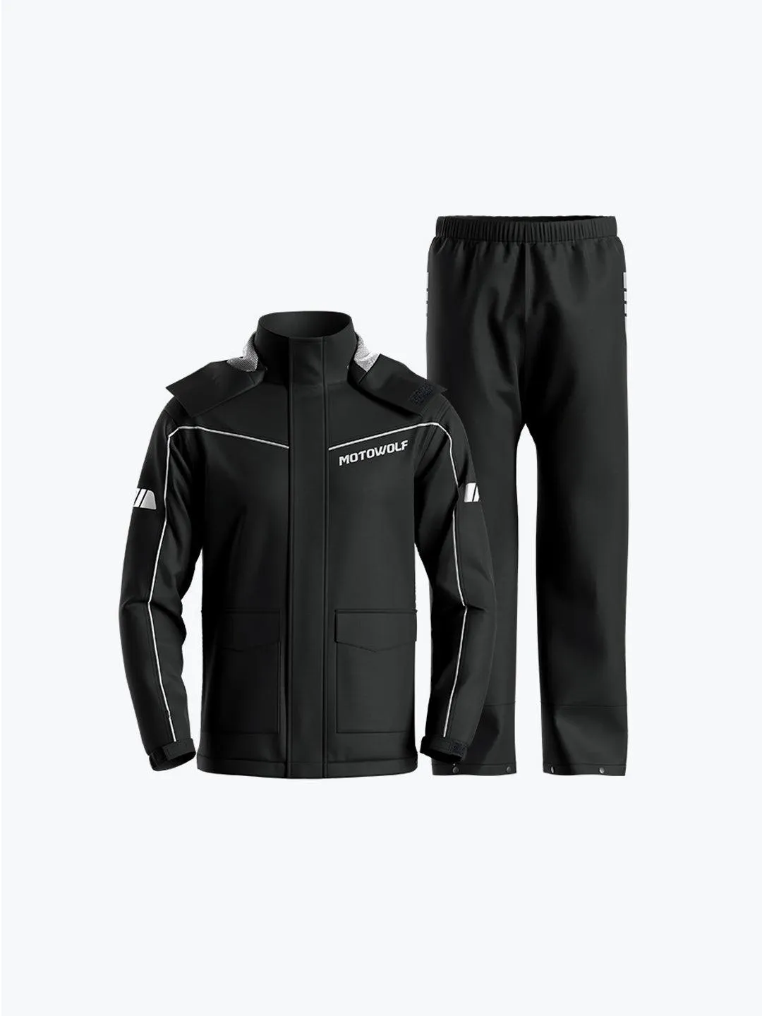 Motowolf Raincoat Black 0403B