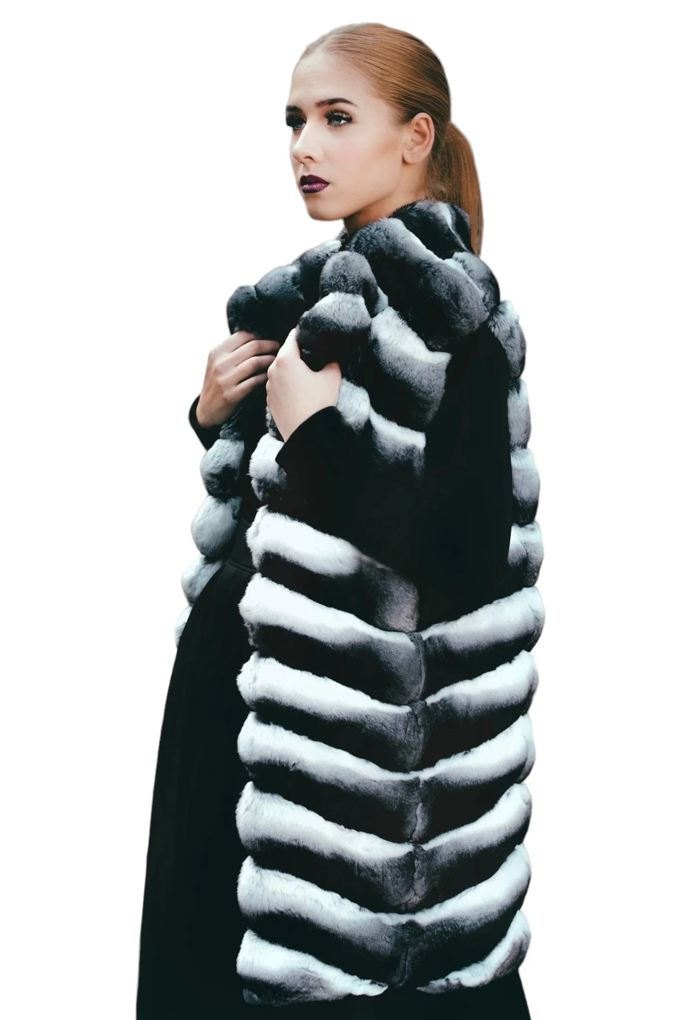 Natural Chinchilla Fur Vest