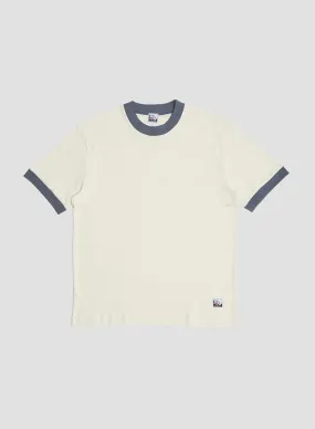 Nigel Cabourn x Sunspel Relaxed Heavyweight Supima Ringer T-Shirt in Undyed