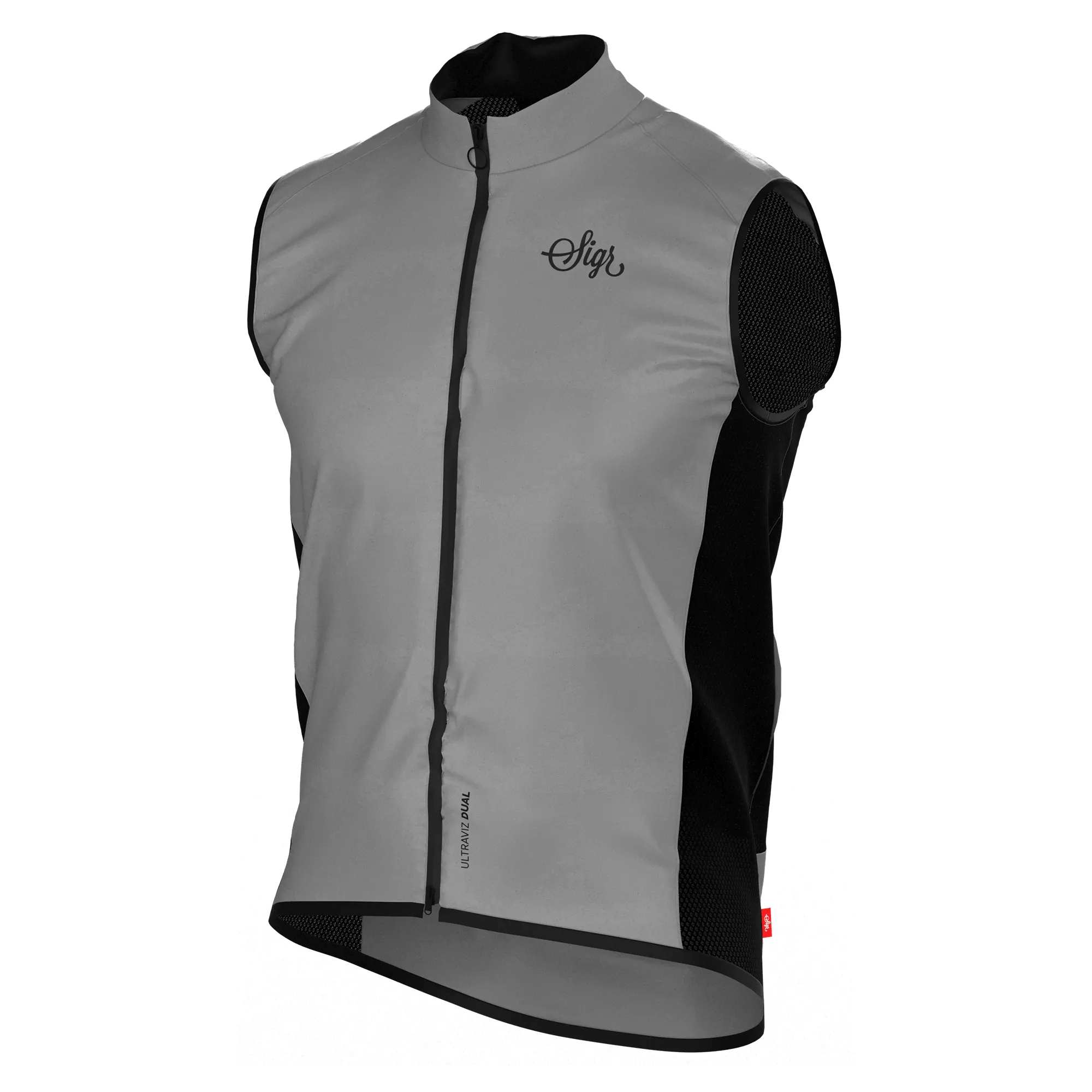 Norrsken Silver Men's Reflective Cycling Gilet