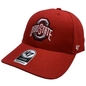 Ohio State Buckeyes '47 Red MVP Structured Adjustable Strap Hat Cap