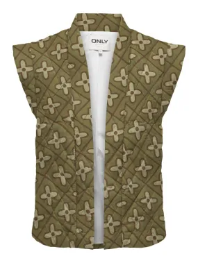 Onlcemma Aop Quilt Vest Pnt - Groen Dessin