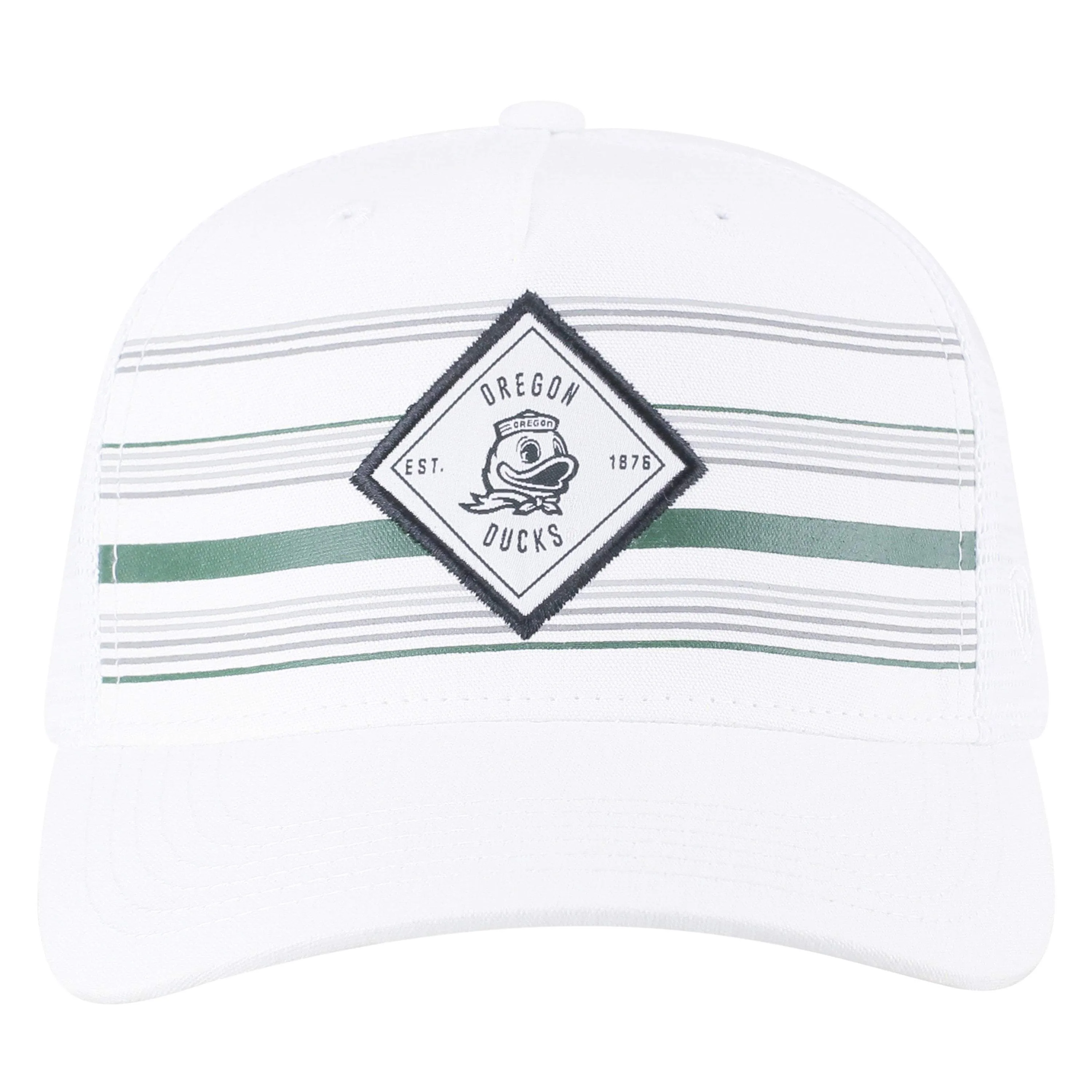 Oregon Ducks TOW White "36th Ave" Mesh Adj. Snapback Hat Cap