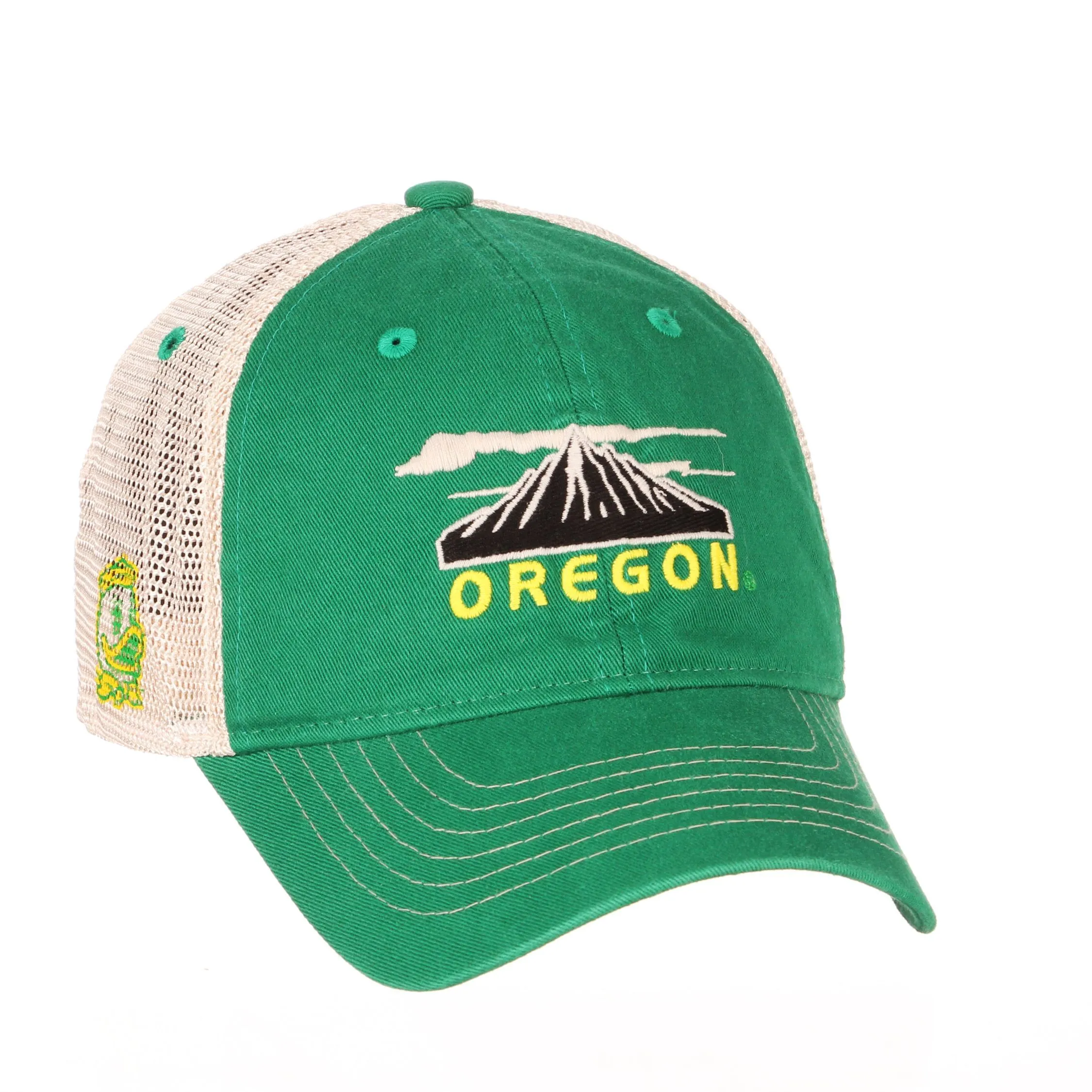 Oregon Ducks Zephyr Green "Destination" Mountains Mesh Snapback Relax Hat Cap