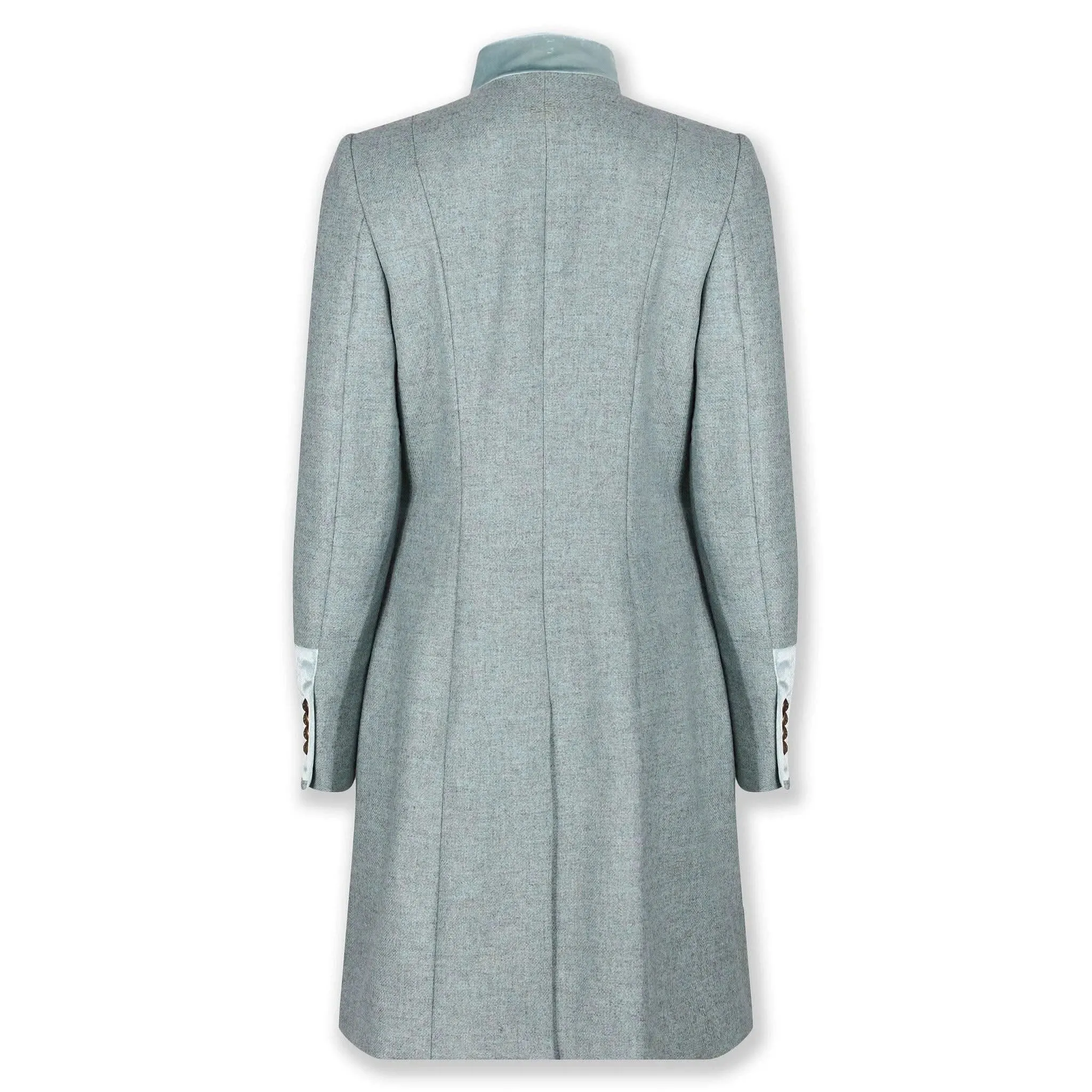 Oxford Duck Egg Blue Wool Coat