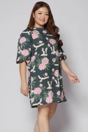 Pam Dress in Peony Crane