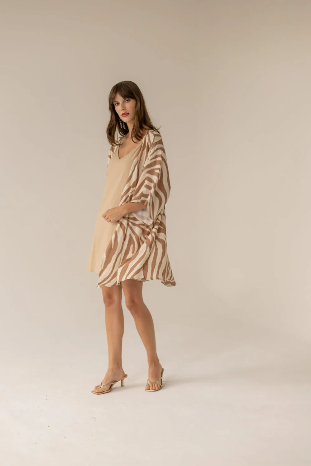 Pareo Dress Zebra Caramel