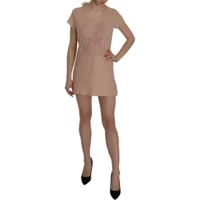 PINK MEMORIES Pink Lace Shift Mini Dress - Elegance Unleashed