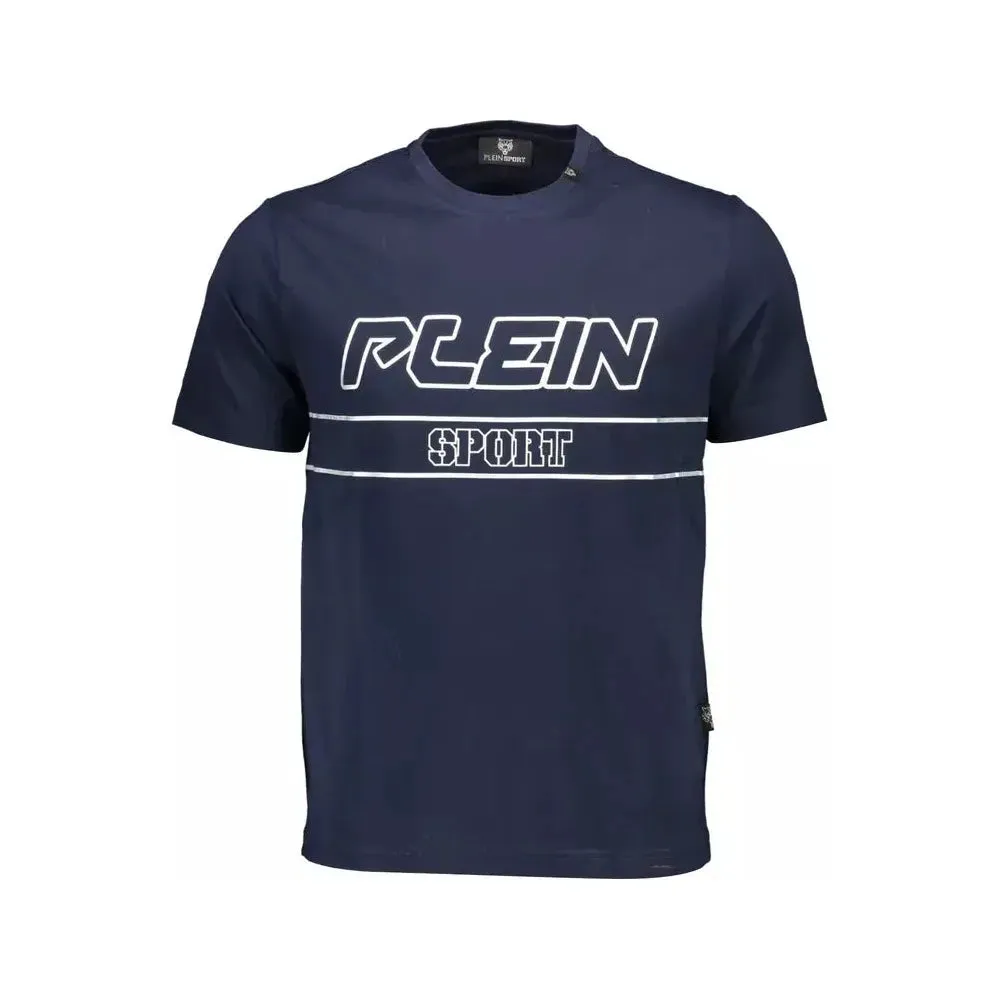 Plein Sport Blue Cotton Men T-Shirt