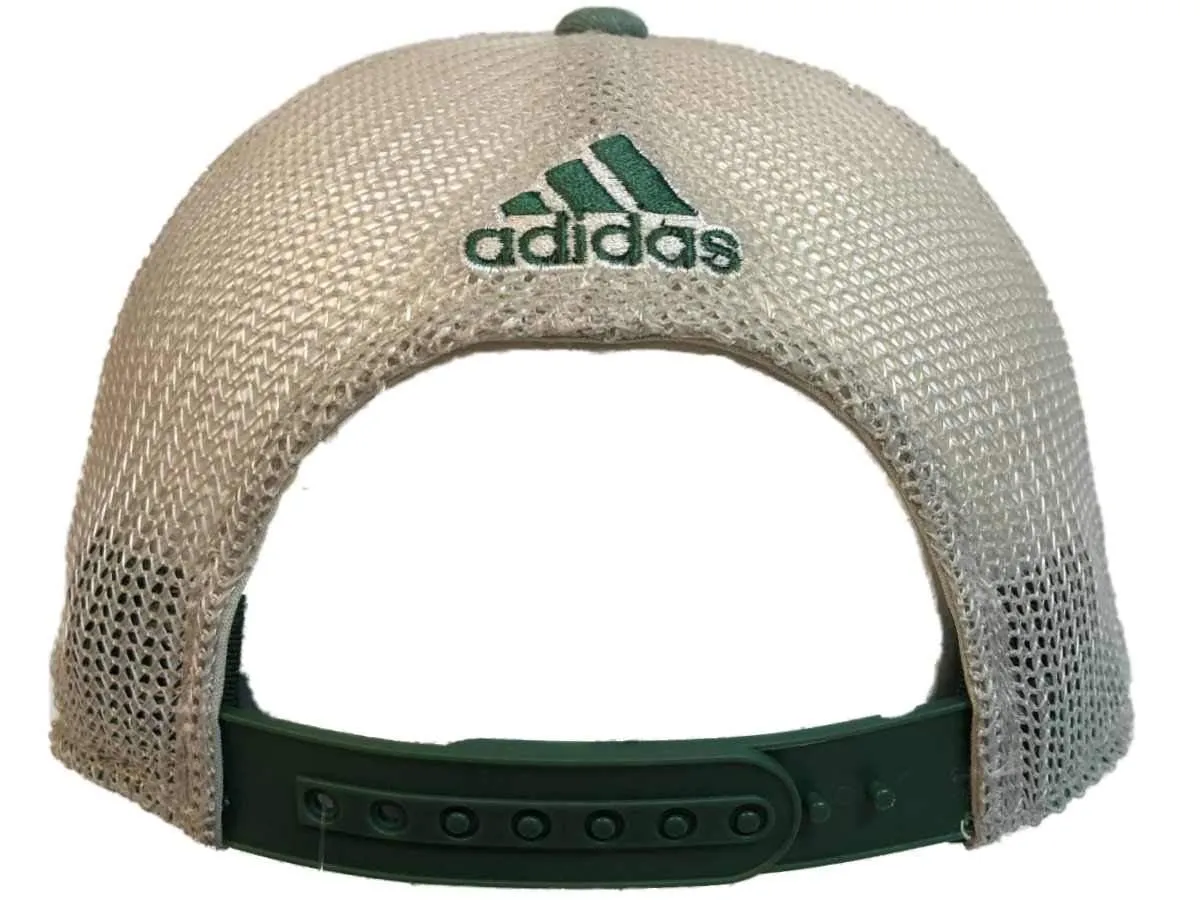 Portland Timbers Adidas Sun Bleached Green Tan Mesh Back Snapback Slouch Hat Cap