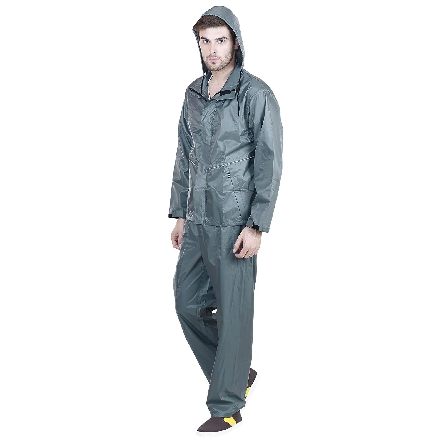 Prokick Sky Rider Rain Suit (Waterproof Jacket with Hood, Pant and Carrying Pouch)