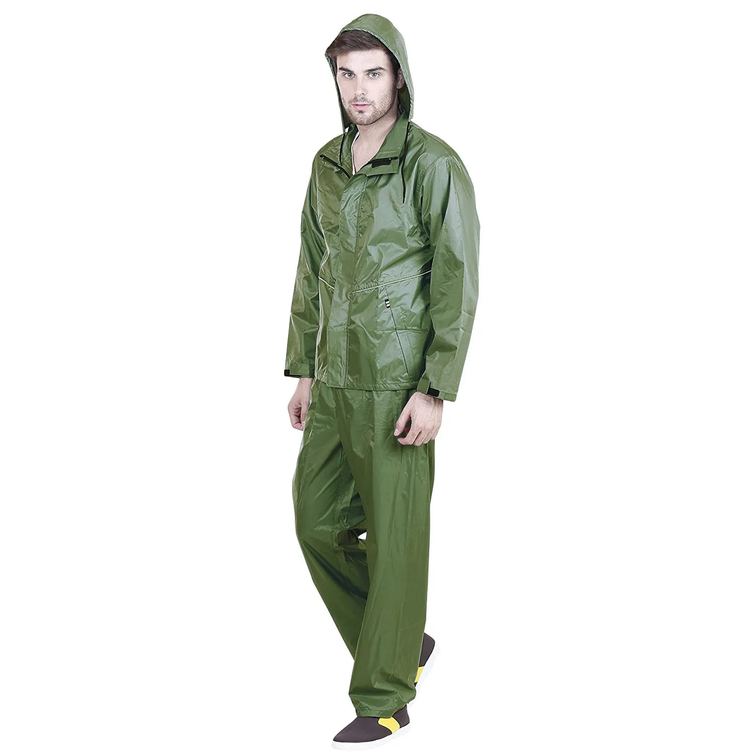 Prokick Sky Rider Rain Suit (Waterproof Jacket with Hood, Pant and Carrying Pouch)