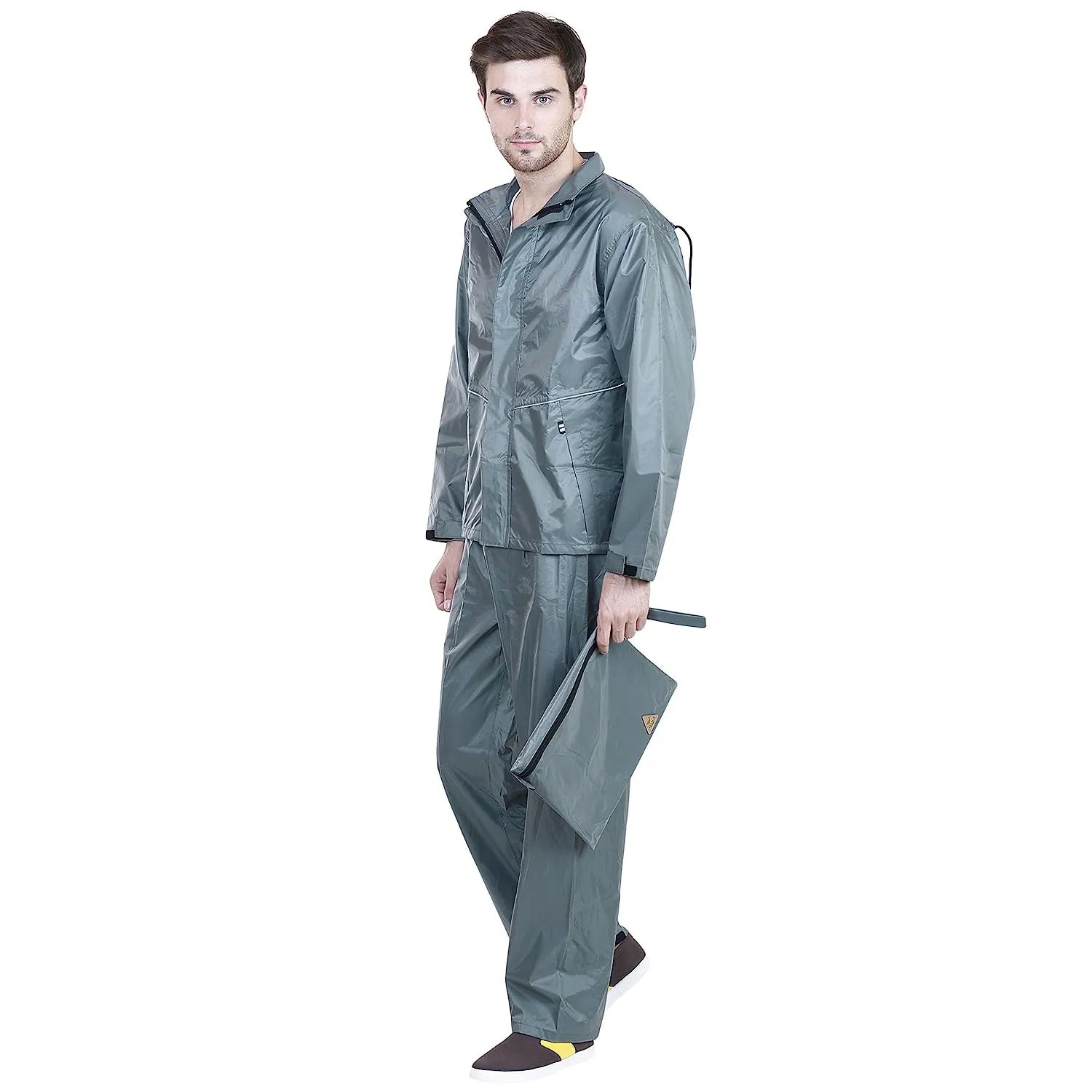 Prokick Sky Rider Rain Suit (Waterproof Jacket with Hood, Pant and Carrying Pouch)