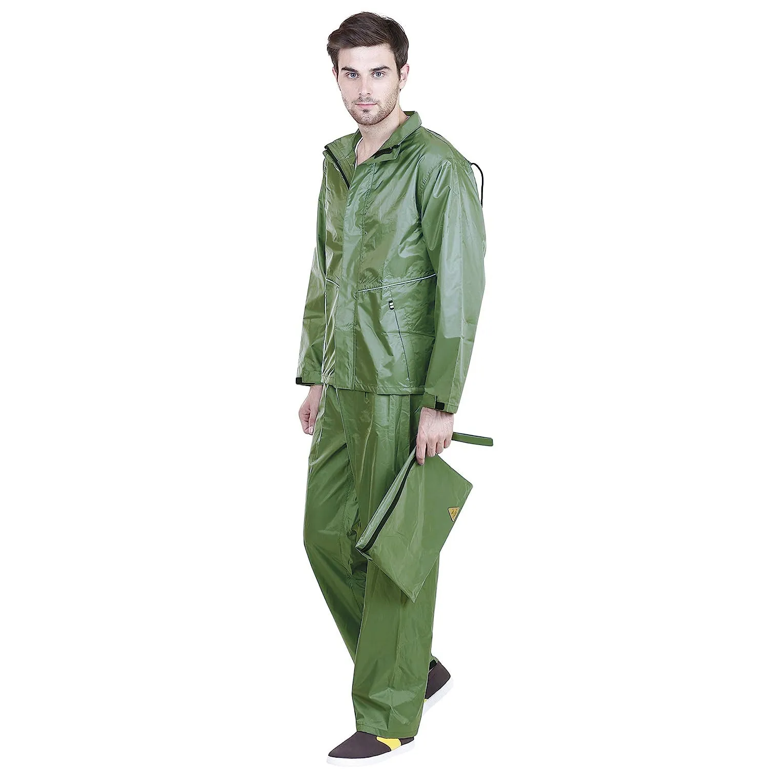 Prokick Sky Rider Rain Suit (Waterproof Jacket with Hood, Pant and Carrying Pouch)