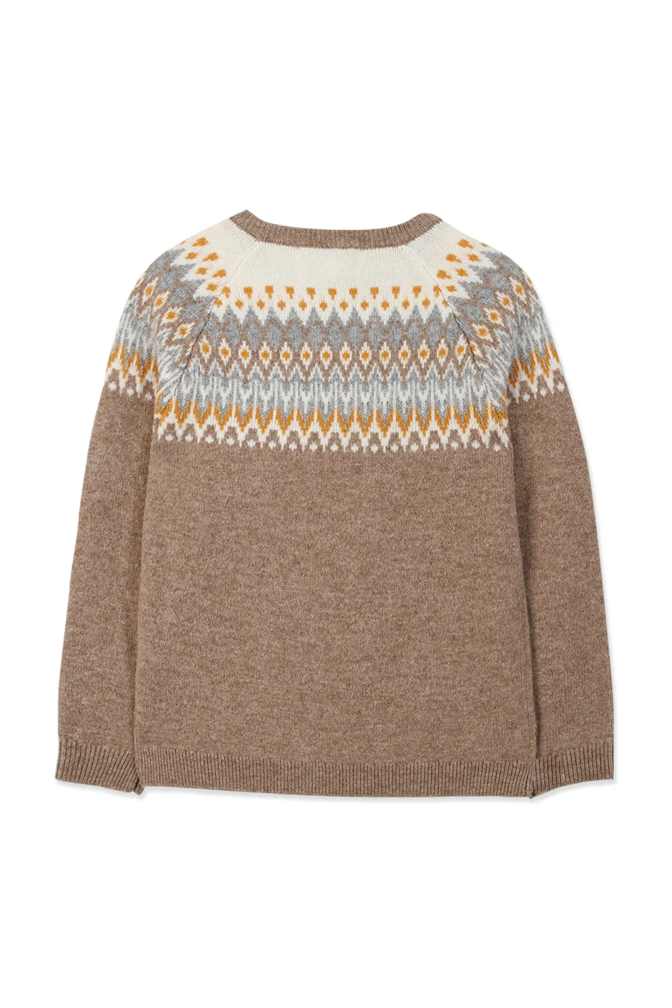 Pull - Marron jacquard