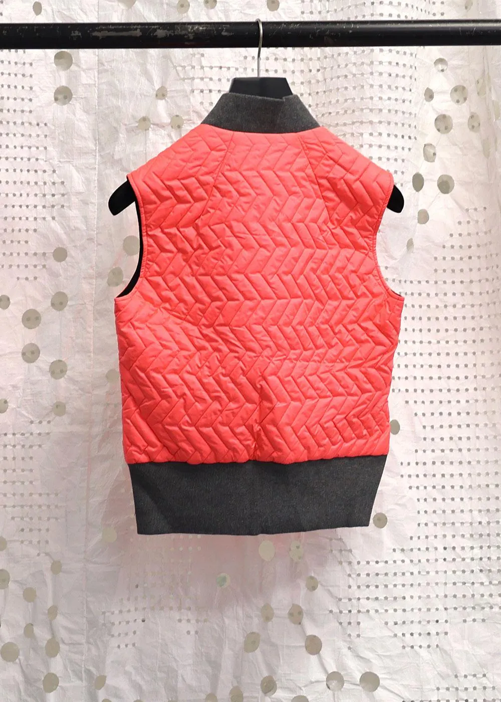 Quilted Gilet Fluro Pink