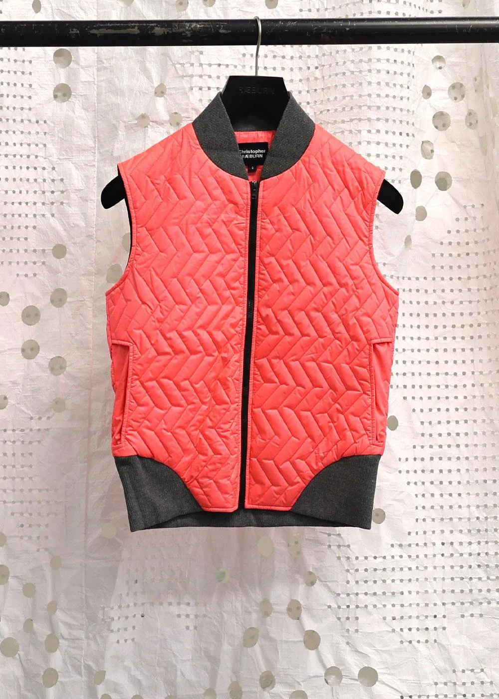 Quilted Gilet Fluro Pink