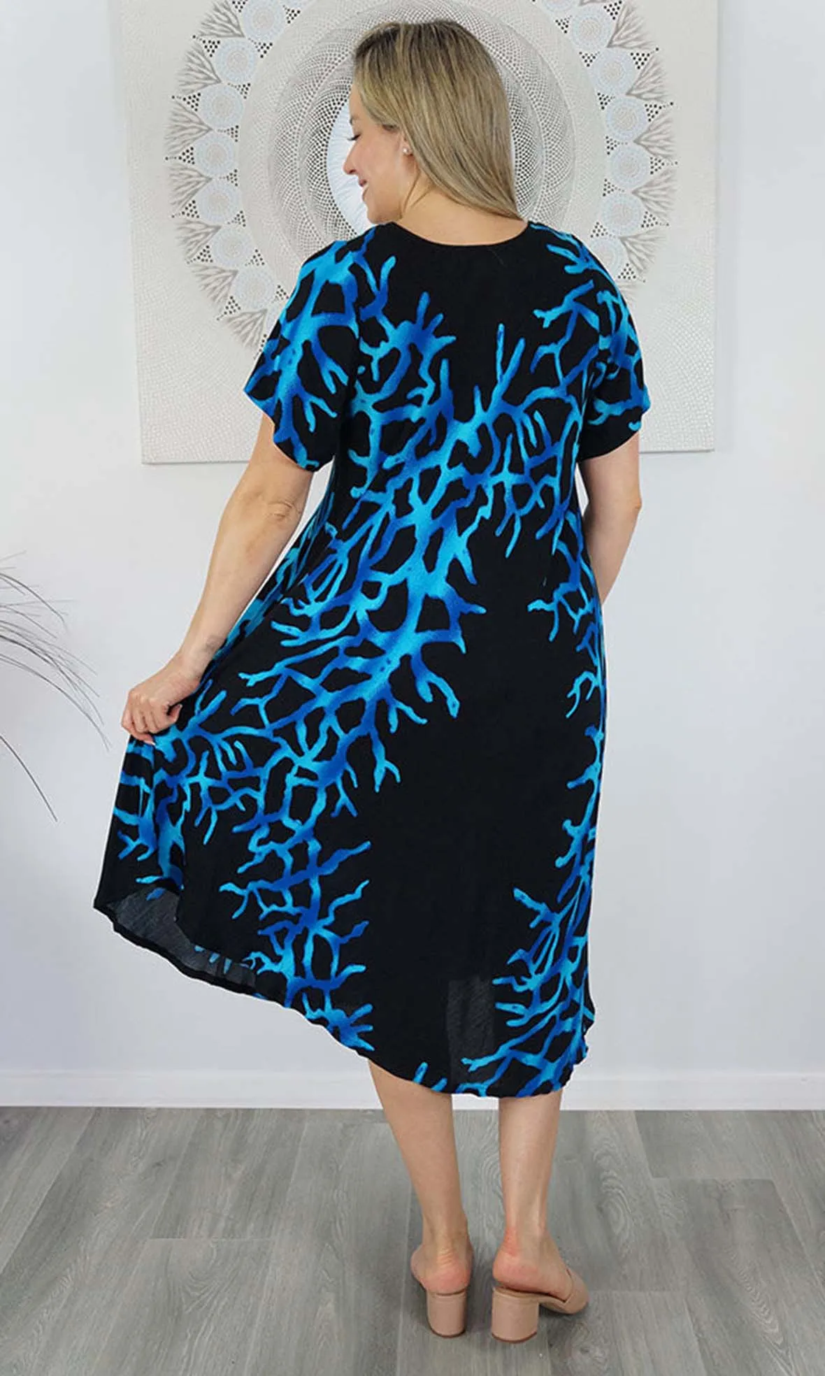 Rayon Dress Newport Flame, More Colours