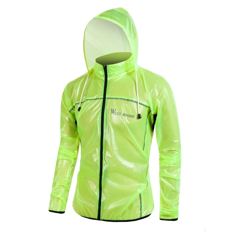 Reflective Cycling Raincoat Windproof Waterproof Windbreaker Bike Jersey Mountain Road Bicycle Bike Cycling Raincoat