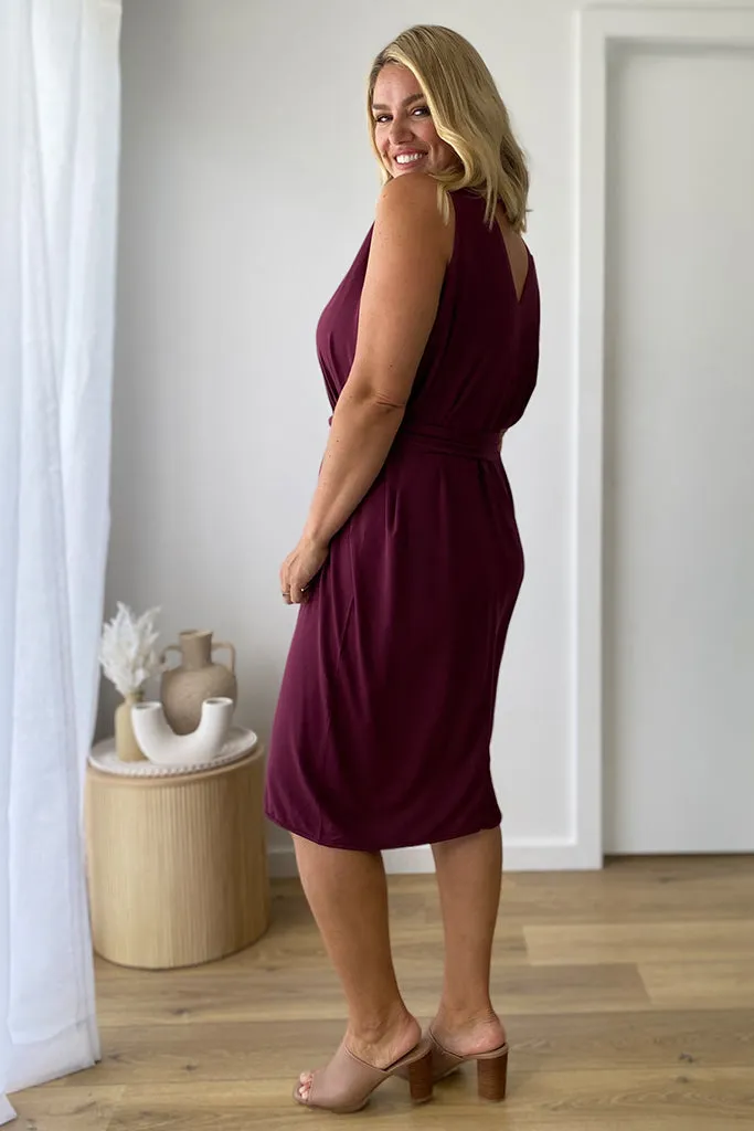 Reversi Dress - Burgundy