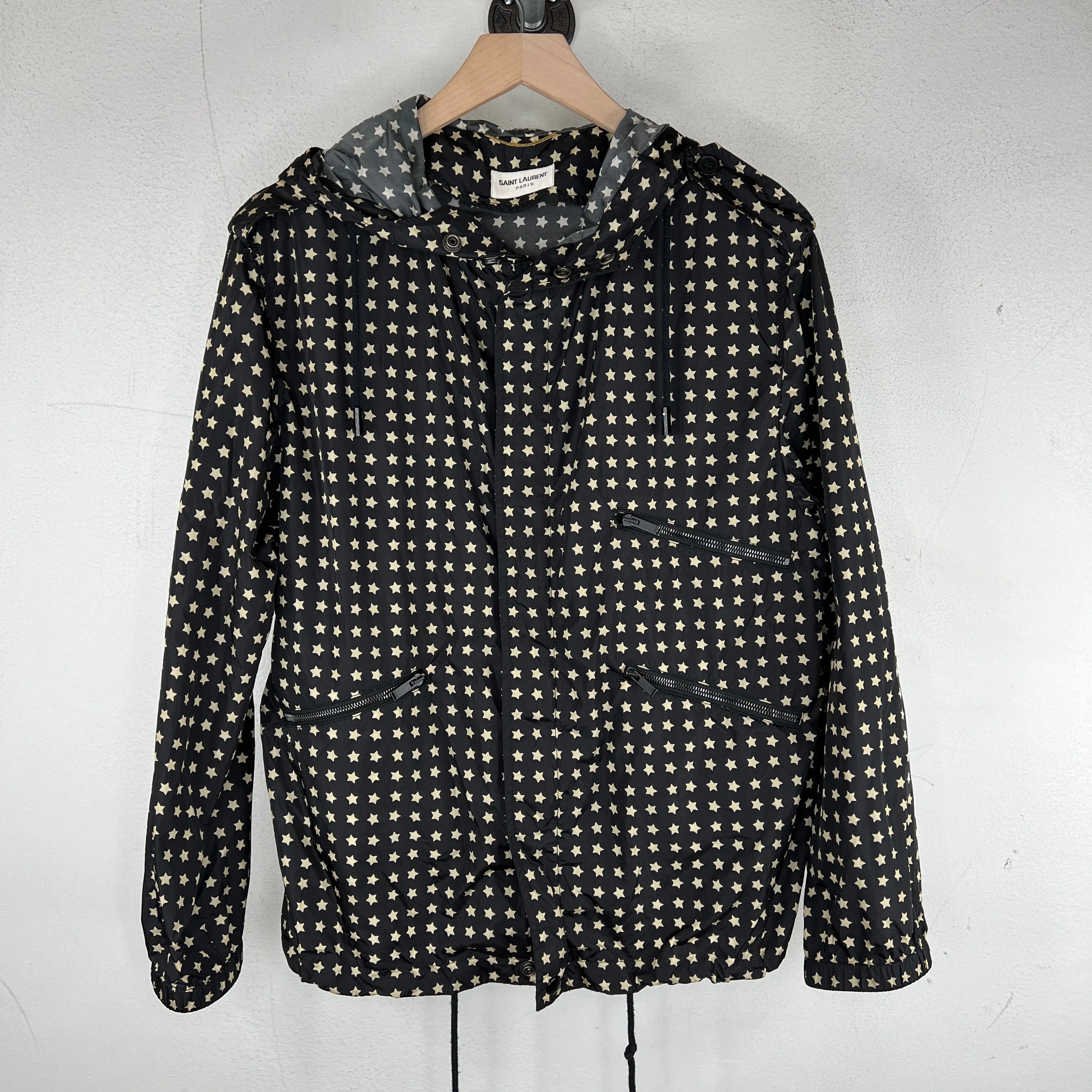 Saint Laurent Paris Star Raincoat