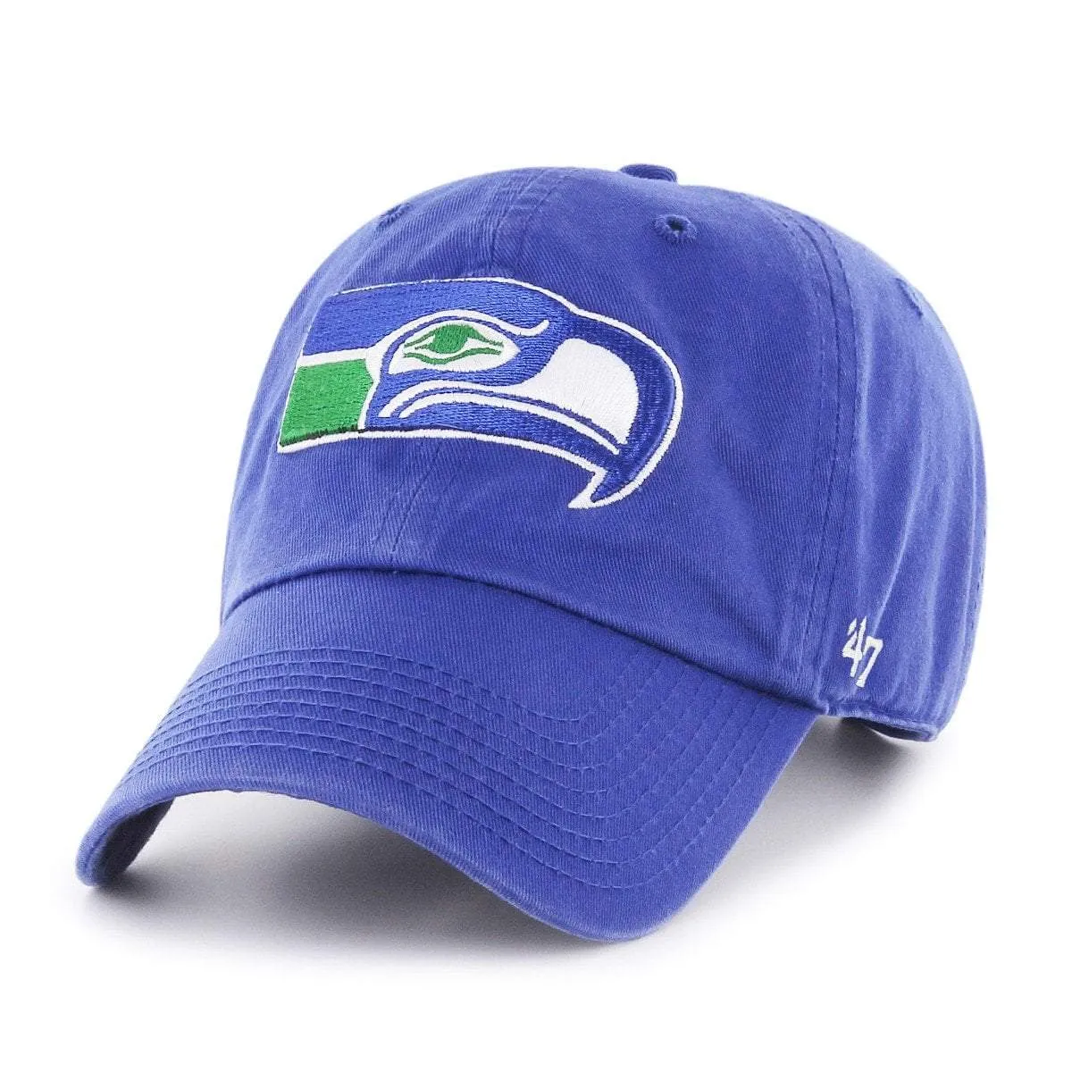 Seattle Seahawks 47 Brand Royal Blue Legacy Clean Up Adj. Slouch Hat Cap