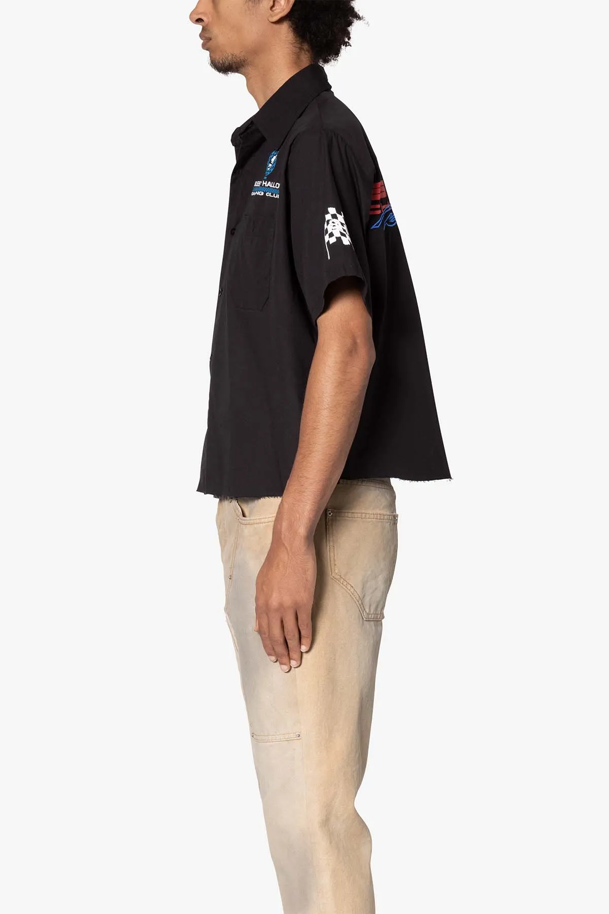 SHRC Pit Crew Cropped Shirt - Black