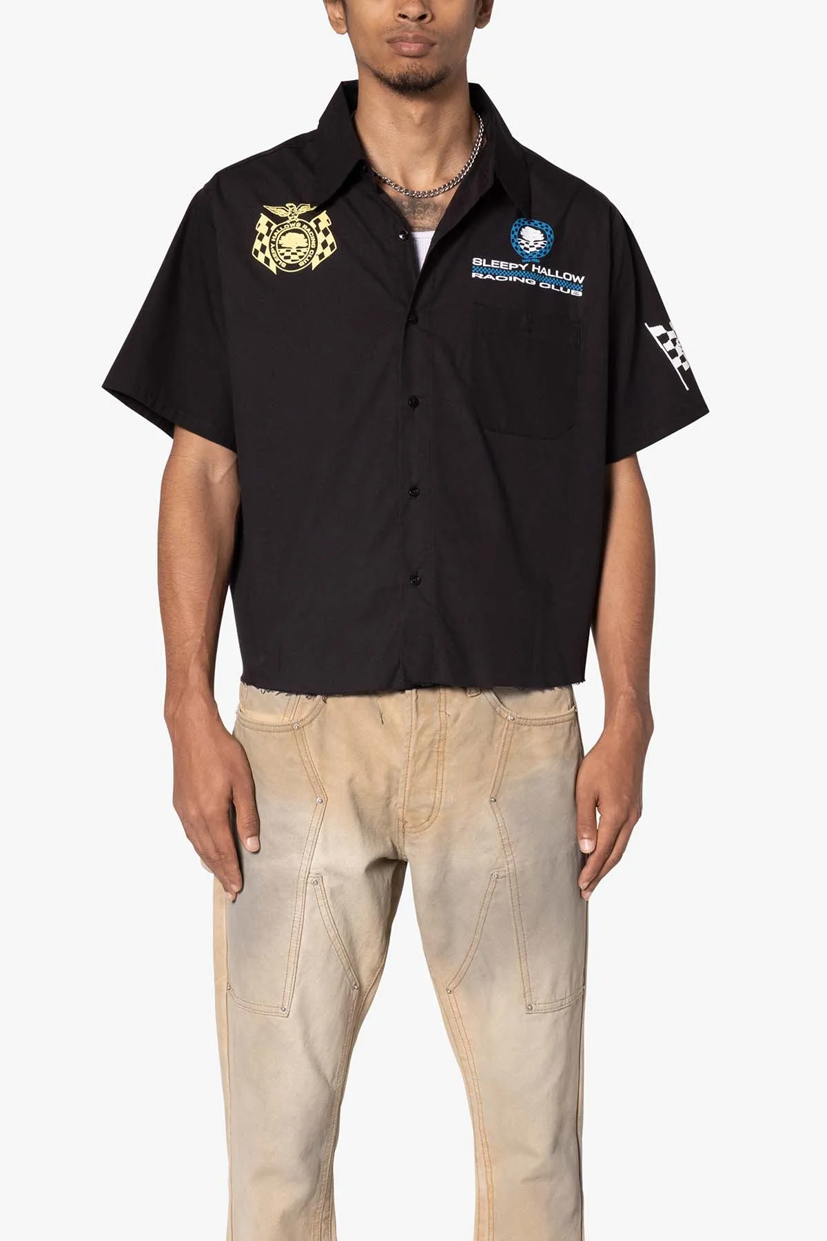 SHRC Pit Crew Cropped Shirt - Black