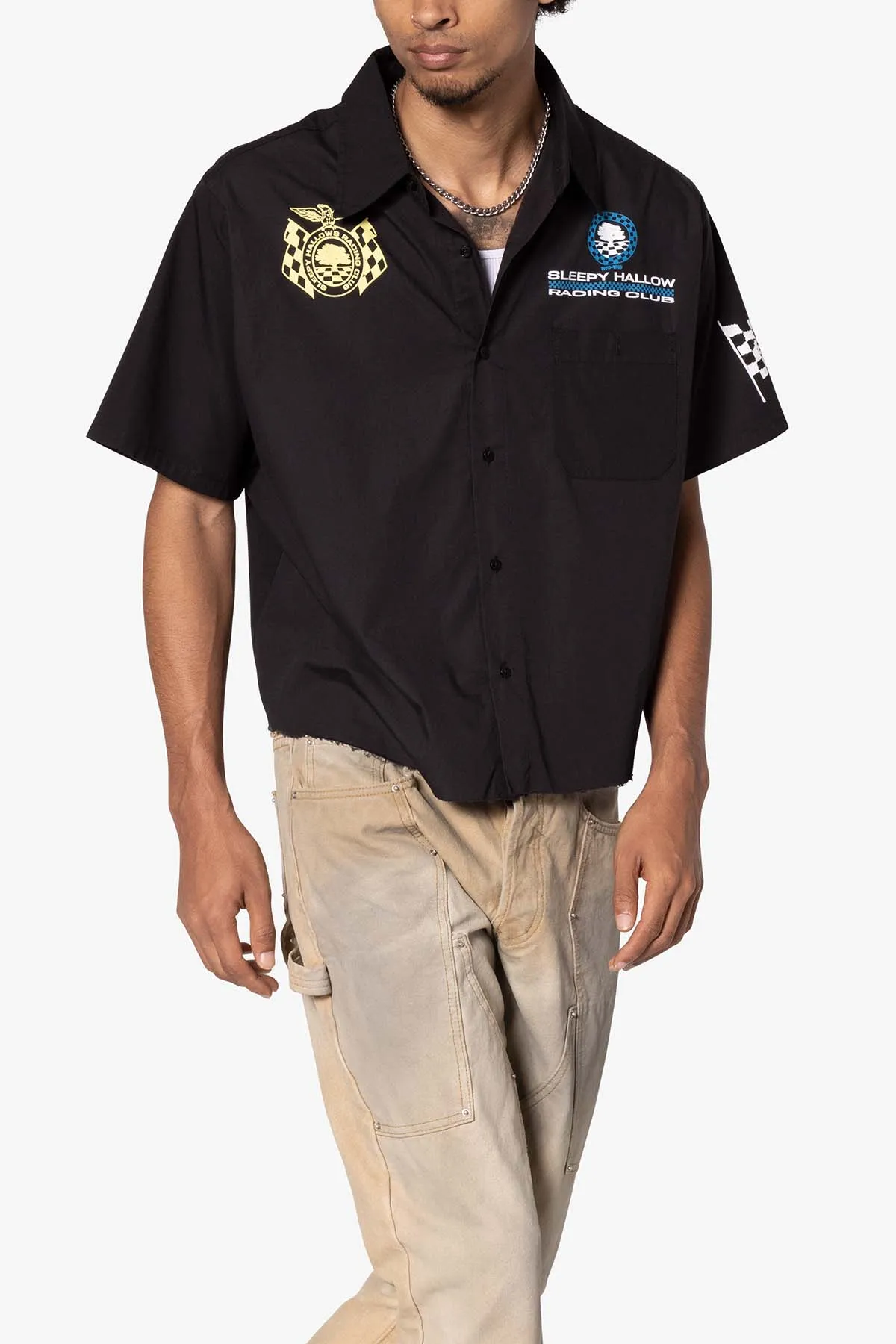 SHRC Pit Crew Cropped Shirt - Black