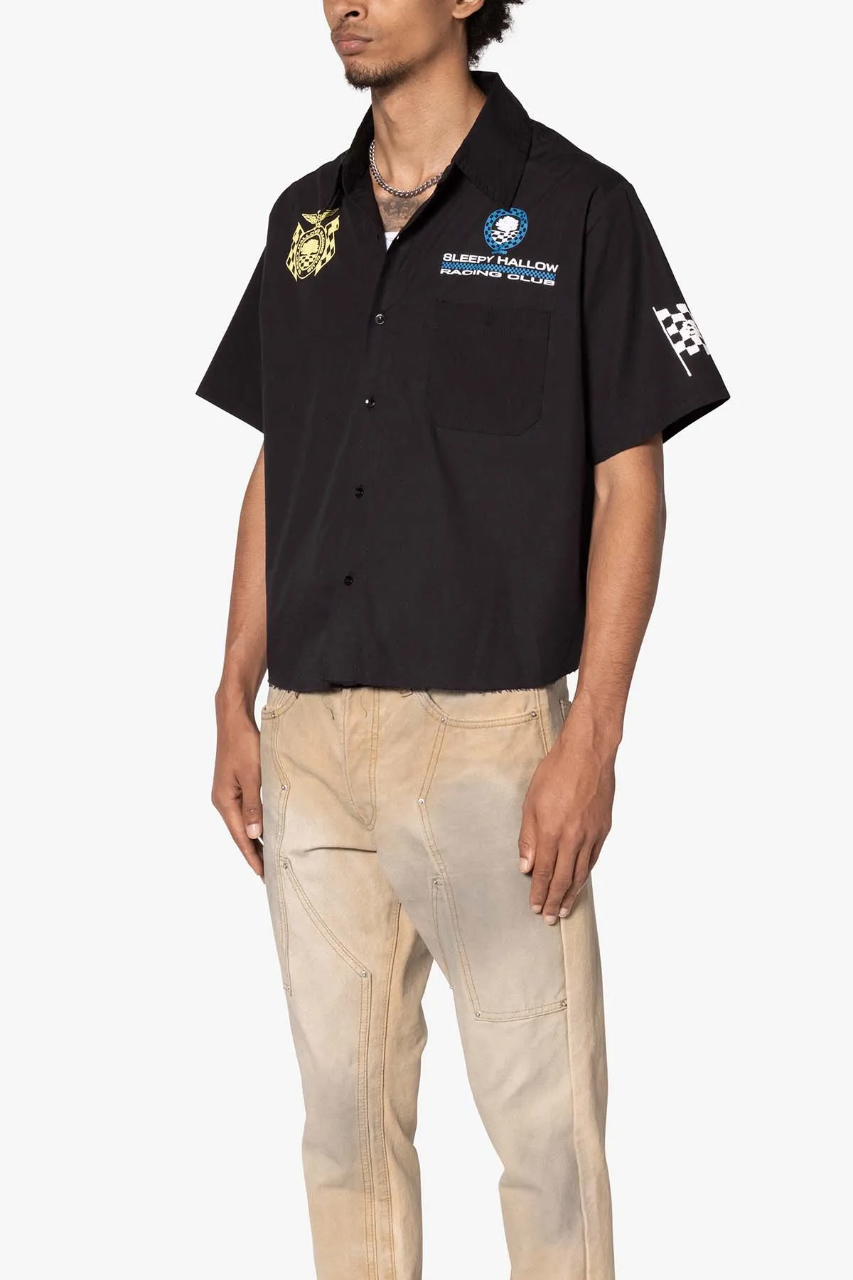 SHRC Pit Crew Cropped Shirt - Black