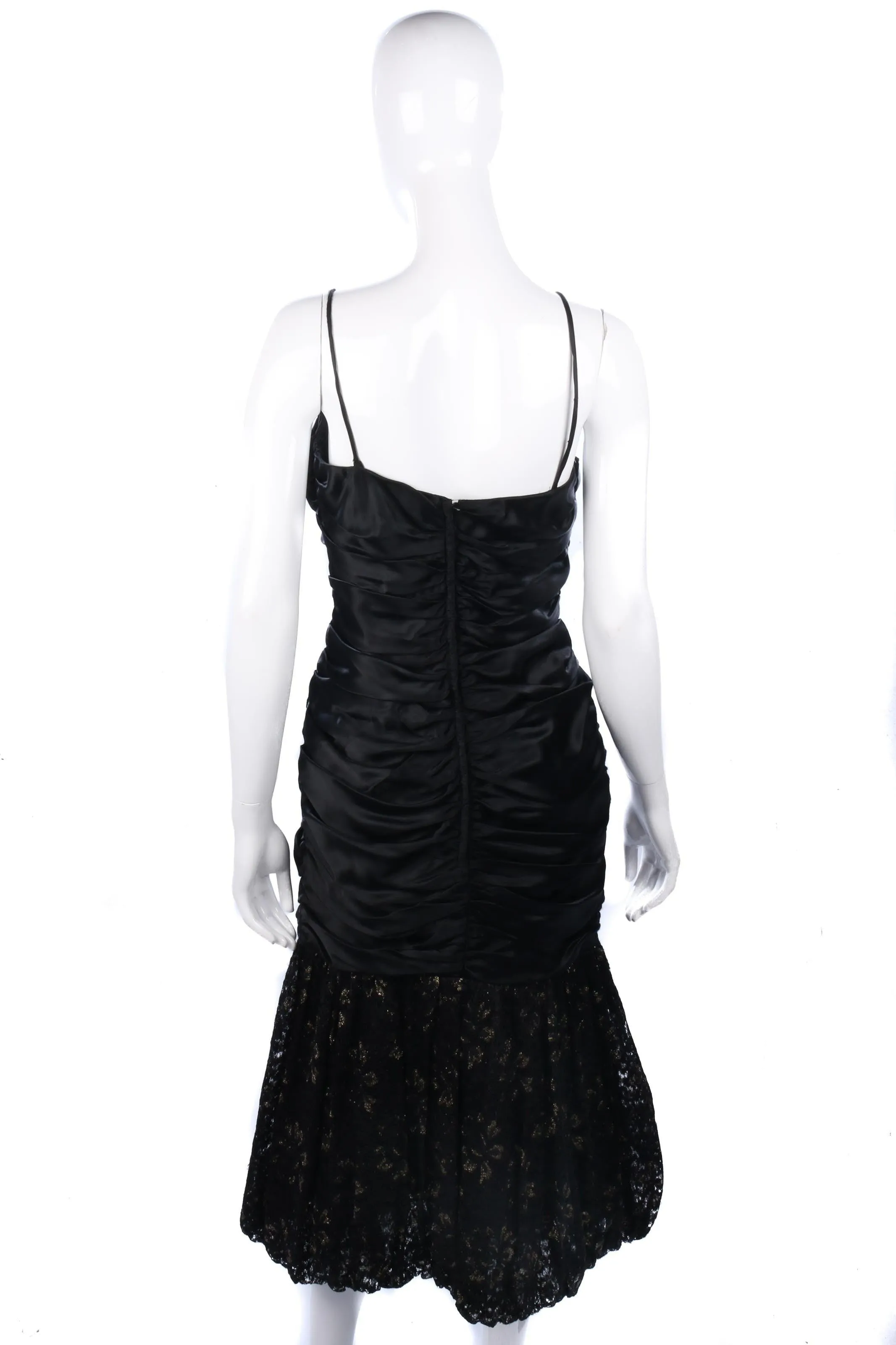 Stunning Mariann Ross black cocktail dress