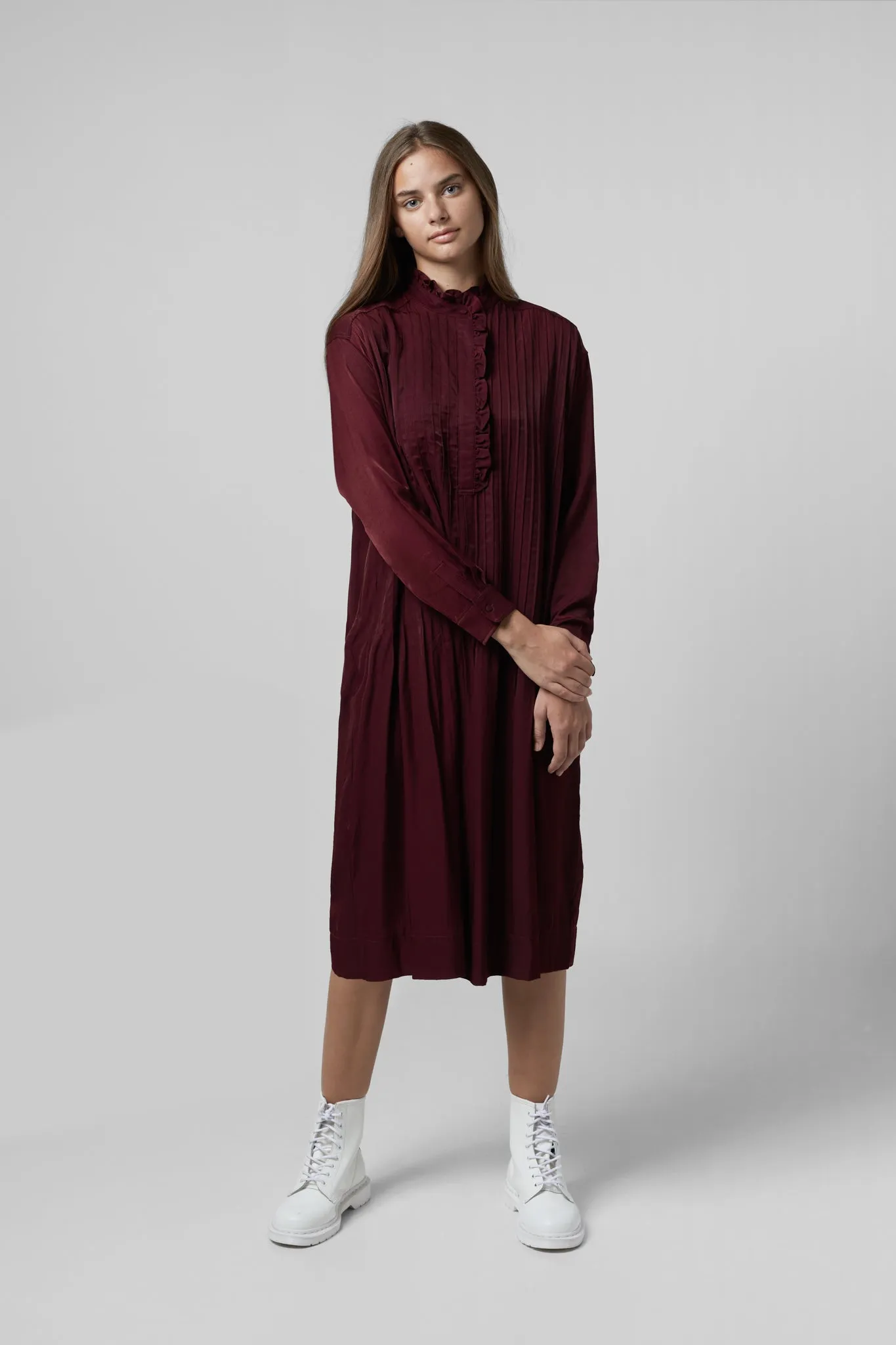 Tamara Burgundy Dress