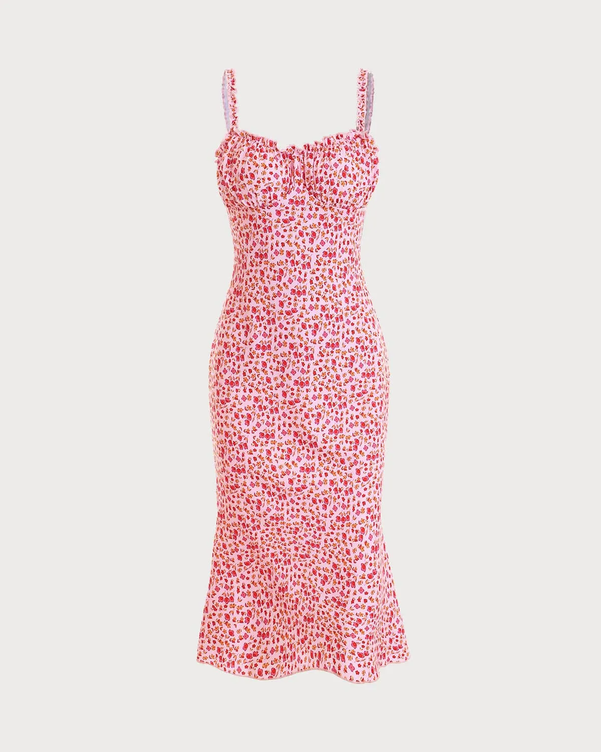 The Frill Trim Floral Cami Dress