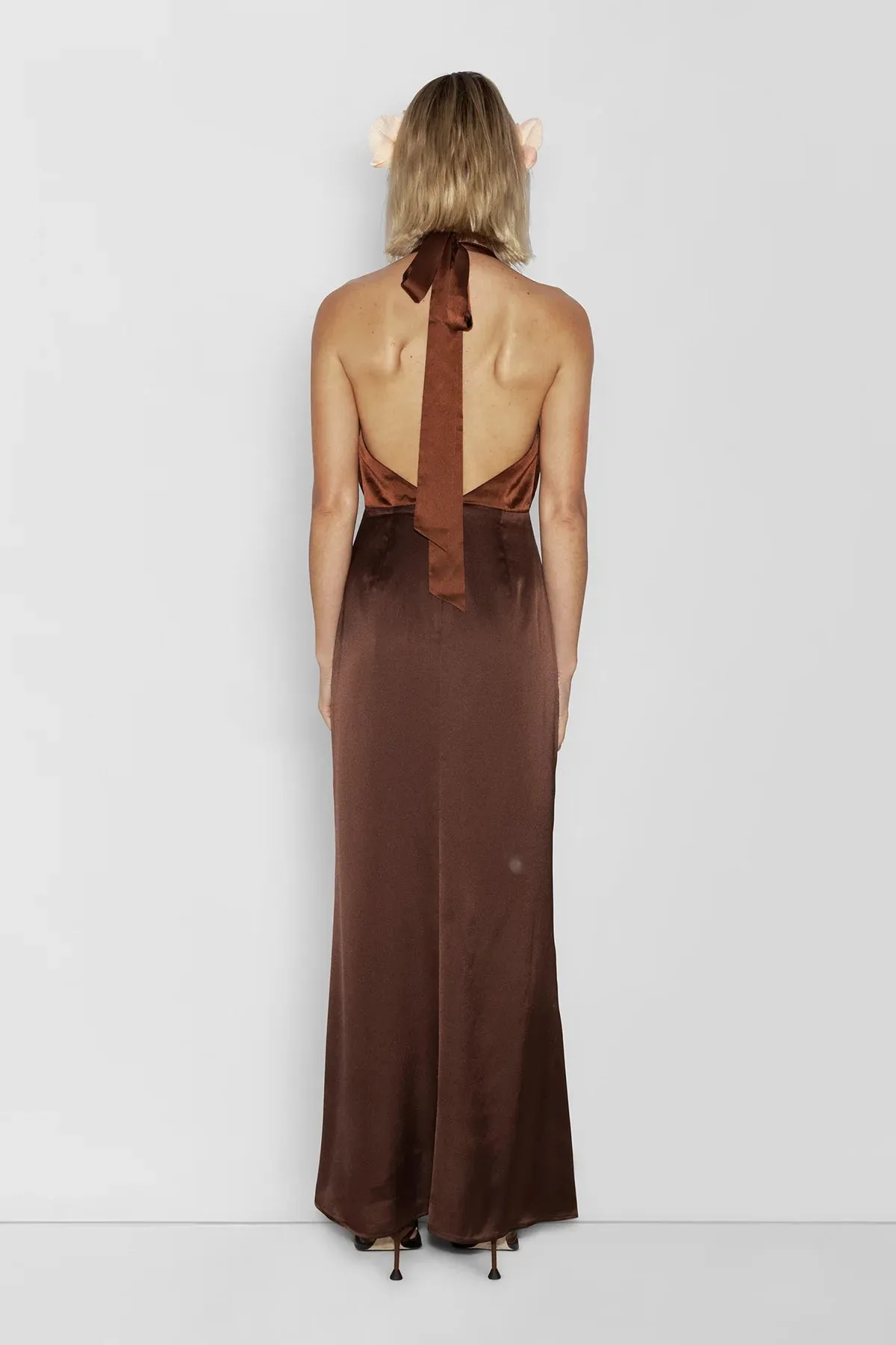 The Wolf Gang Oahu Slip Dress - Chocolate