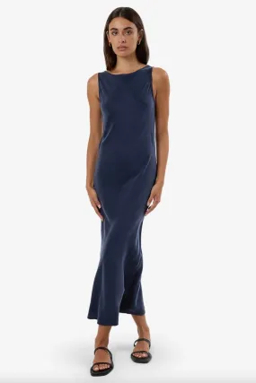 Thrills Indigo Slip Dress Oxford Blue