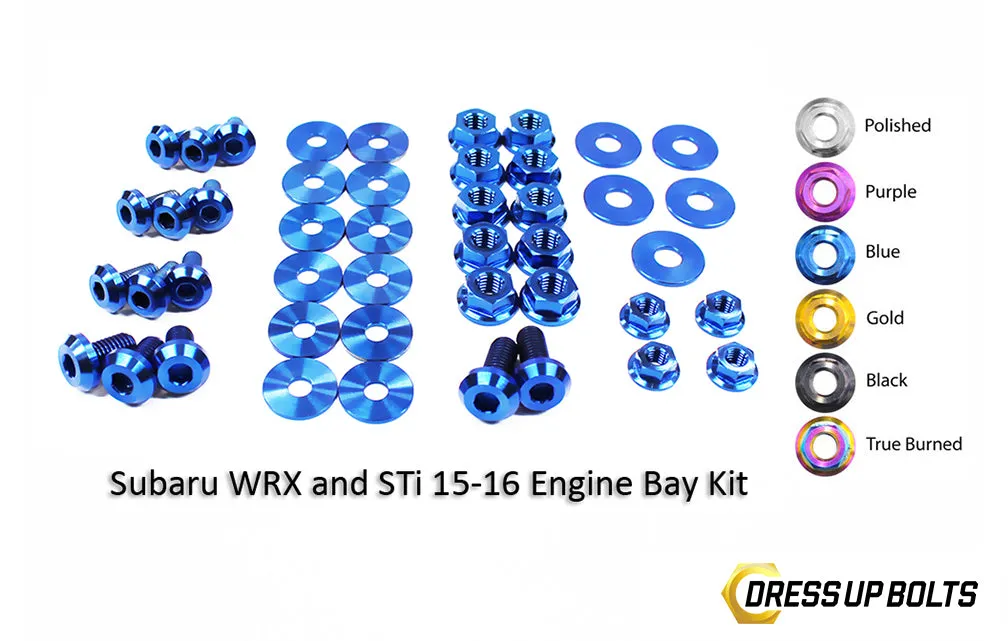 Titanium Engine Bay Dress-Up Bolt Kit 2015-2021 WRX