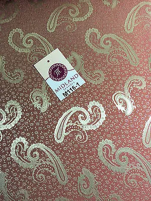 Two Toned Paisley Satin Jacquard Dress Fabric 58" Wide M116 Mtex