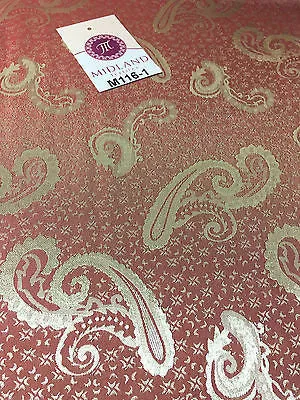 Two Toned Paisley Satin Jacquard Dress Fabric 58" Wide M116 Mtex