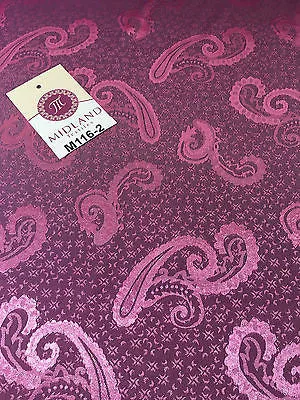 Two Toned Paisley Satin Jacquard Dress Fabric 58" Wide M116 Mtex