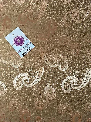 Two Toned Paisley Satin Jacquard Dress Fabric 58" Wide M116 Mtex