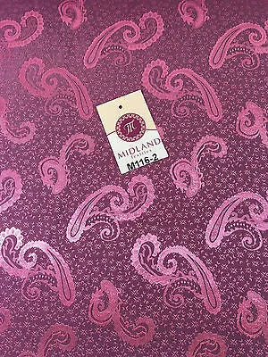 Two Toned Paisley Satin Jacquard Dress Fabric 58" Wide M116 Mtex