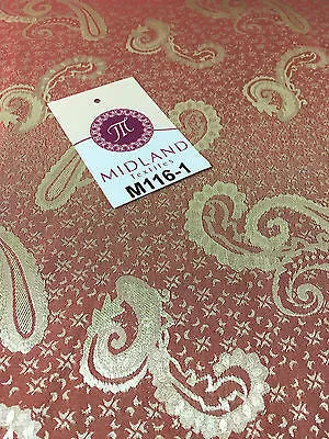 Two Toned Paisley Satin Jacquard Dress Fabric 58" Wide M116 Mtex