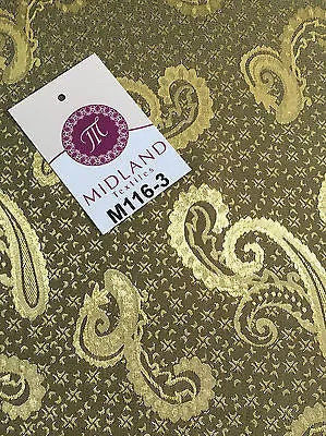 Two Toned Paisley Satin Jacquard Dress Fabric 58" Wide M116 Mtex