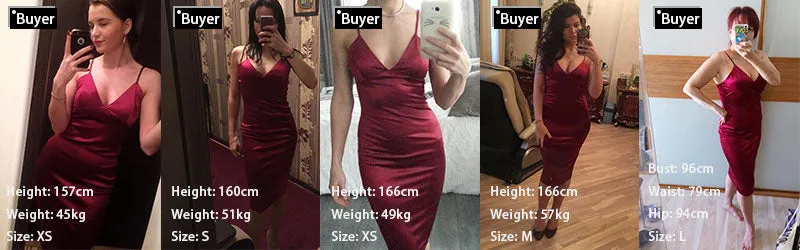 VenusFox Sexy Bodycon Satin Party Club Dress