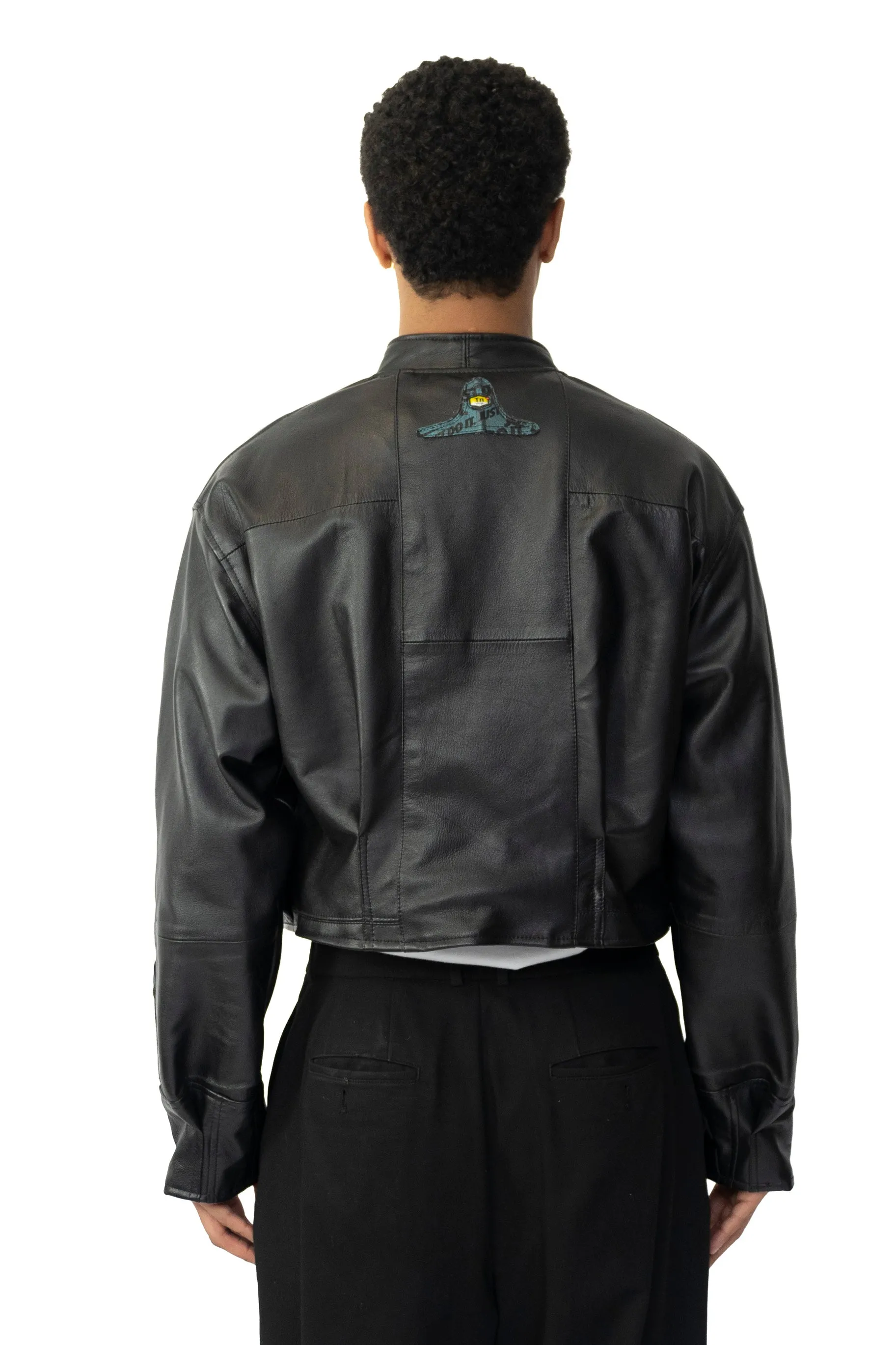 VT Rework: Nike TN Cropped Leather Jacket