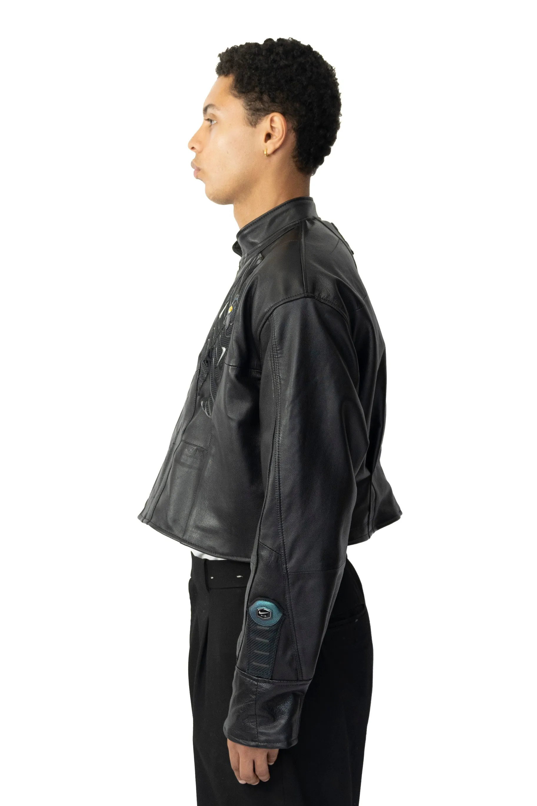 VT Rework: Nike TN Cropped Leather Jacket