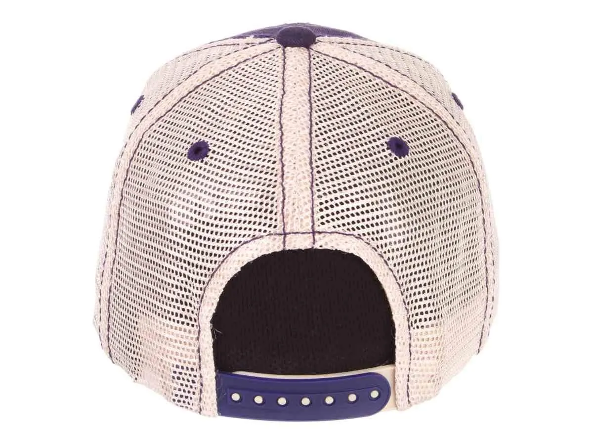 Washington Huskies Zephyr Purple "Trademark" Skyline Mesh Adj. Slouch Hat Cap